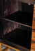 Zara 2-door 57-inch Wood Accent Storage Cabinet Black Walnut