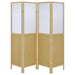 Mattison 4-Panel Room Divider Folding Shoji Screen Natural
