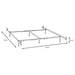 Esme Queen or E King Bed Frame Black (Headboard & Footboard)