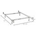 Esme Twin or Full Bed Frame Black (Headboard & Footboard)