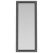 Windrose 28 x 67 Inch Tempered LED Standing Mirror Black