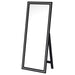 Windrose 28 x 67 Inch Tempered LED Standing Mirror Black