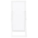 Cadence Tempered Glass Full Length Mirror White High Gloss