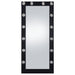 Zayan 32 x 71 Inch Floor Mirror LED Lighting Black Gloss