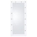 Zayan 32 x 71 Inch Floor Mirror LED Lighting White Gloss