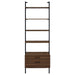 Owens 96-inch 4-shelf Storage Wall Bookshelf Walnut