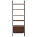 Owens 96-inch 4-shelf Storage Wall Bookshelf Walnut