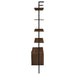 Owens 3-piece 96-inch Wall Mounted Bookshelf Set Walnut