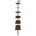 Owens 3-piece 96-inch Wall Mounted Bookshelf Set Walnut