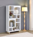 Dalton 65-inch 6-shelf Bookcase White and Distressed Pine