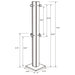 Rikkie Engineered Wood Coat Rack Walnut