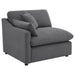 Hobson 4-piece Upholstered Modular Sectional Sofa Charcoal