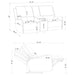 Sylmar 2-piece Chenille Power Reclining Sofa Set Dove Grey