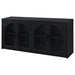 Riva 4-door Dining Sideboard Buffet Storage Credenza Black