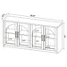 Riva 4-door Dining Sideboard Buffet Storage Credenza Black