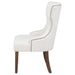 Baney Fabric Upholstered Dining Side Chair Cream and Dark Oak