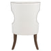 Baney Fabric Upholstered Dining Side Chair Cream and Dark Oak