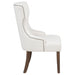 Baney Fabric Upholstered Dining Side Chair Cream and Dark Oak