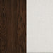 Baney Fabric Upholstered Dining Side Chair Cream and Dark Oak