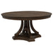Ridgewell 5-piece Round Pedestal Dining Set Dark Oak