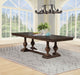 Ridgewell Rectangular Trestle Dining Table Dark Oak