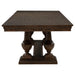Ridgewell 9-piece Rectangular Trestle Dining Set Dark Oak