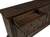 Ridgewell 2-drawer 4-door Dining Server Dark Oak