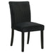 Dermott Upholstered Parson Dining Side Chair Black (Set of 2)