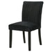 Dermott Upholstered Parson Dining Side Chair Black (Set of 2)