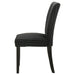 Dermott Upholstered Parson Dining Side Chair Black (Set of 2)