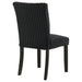 Dermott Upholstered Parson Dining Side Chair Black (Set of 2)