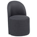 Aubrey Upholstered Barrel Dining Side Chair Charcoal (Set of 2)