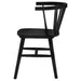 Jeffries Windsor Wood Dining Side Chair Black (Set of 2)