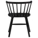 Jeffries Windsor Wood Dining Side Chair Black (Set of 2)