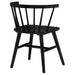 Jeffries Windsor Wood Dining Side Chair Black (Set of 2)