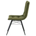 Aiken Fabric Upholstered Dining Side Chair Saddle Forest Green (Set of 4)