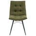 Aiken Fabric Upholstered Dining Side Chair Saddle Forest Green (Set of 4)