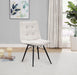 Aiken Fabric Upholstered Dining Side Chair Saddle Stone White (Set of 4)