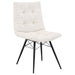 Aiken Fabric Upholstered Dining Side Chair Saddle Stone White (Set of 4)