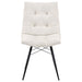 Aiken Fabric Upholstered Dining Side Chair Saddle Stone White (Set of 4)