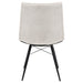 Aiken Fabric Upholstered Dining Side Chair Saddle Stone White (Set of 4)