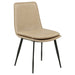 Ortega Upholstered Dining Side Chair Tan (Set of 2)
