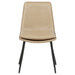 Ortega Upholstered Dining Side Chair Tan (Set of 2)