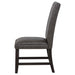 Averill Faux Leather Upholstered Dining Side Chair Dark Grey (Set of 2)