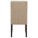 Averill Faux Leather Upholstered Dining Side Chair Tan (Set of 2)