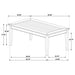 Atwood Rectangular Wood Dining Table Warm Brown