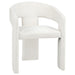 Carlow Upholstered Dining Arm Chair White (Set of 2)