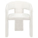 Carlow Upholstered Dining Arm Chair White (Set of 2)