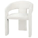 Carlow Upholstered Dining Arm Chair White (Set of 2)