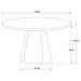 Franklin 54-inch Round Wood Pedestal Base Dining Table Dark Brown